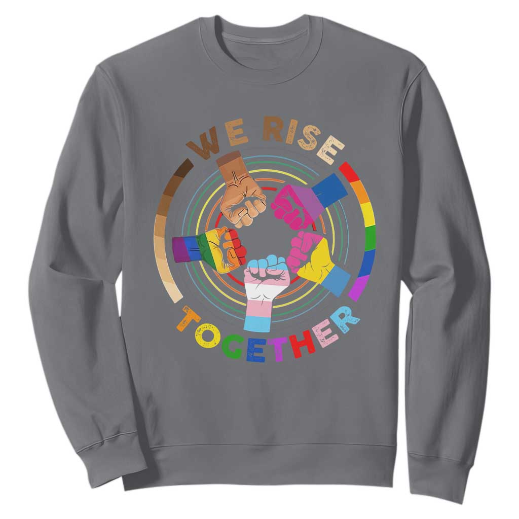 Black History Month Sweatshirt We Rise Together Equality Awesome Melanin LGBT TS09