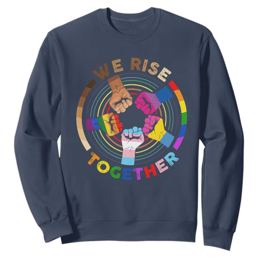 Black History Month Sweatshirt We Rise Together Equality Awesome Melanin LGBT TS09