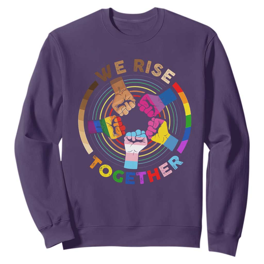Black History Month Sweatshirt We Rise Together Equality Awesome Melanin LGBT TS09