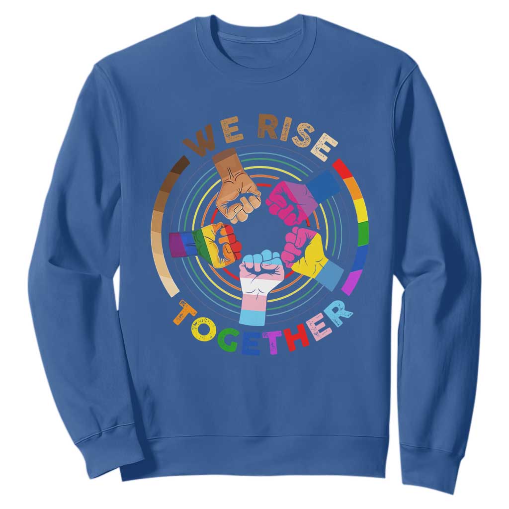 Black History Month Sweatshirt We Rise Together Equality Awesome Melanin LGBT TS09