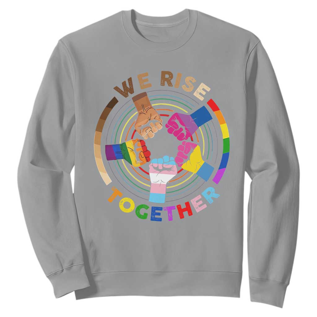Black History Month Sweatshirt We Rise Together Equality Awesome Melanin LGBT TS09