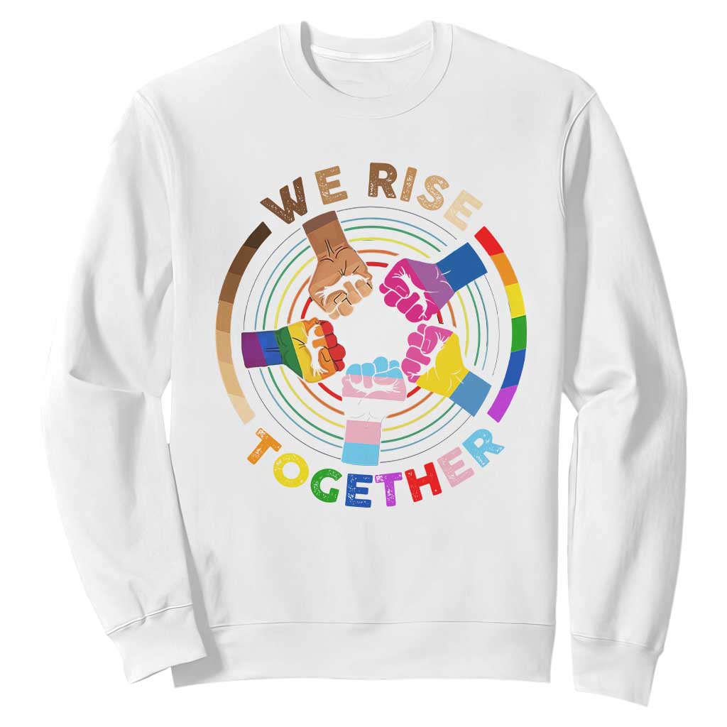 Black History Month Sweatshirt We Rise Together Equality Awesome Melanin LGBT TS09