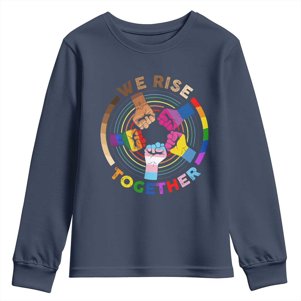 Black History Month Youth Sweatshirt We Rise Together Equality Awesome Melanin LGBT TS09
