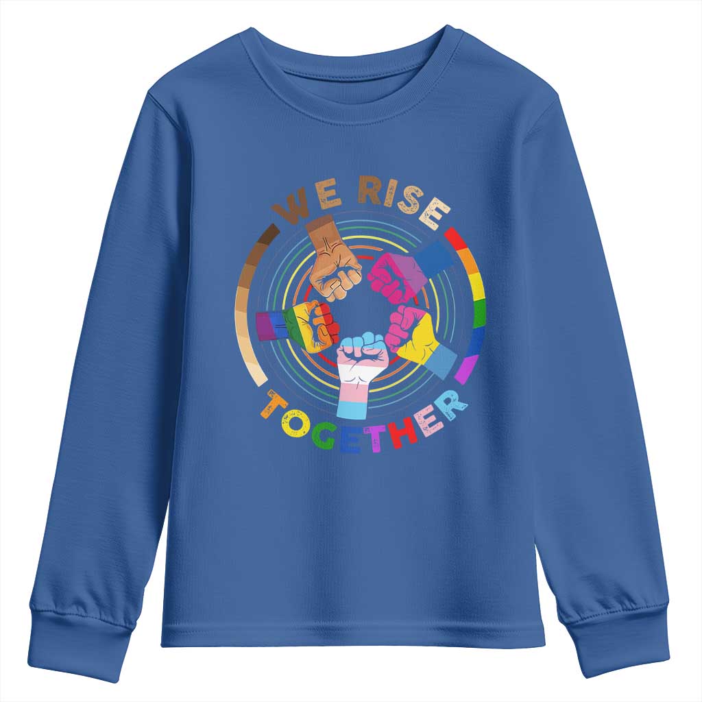 Black History Month Youth Sweatshirt We Rise Together Equality Awesome Melanin LGBT TS09