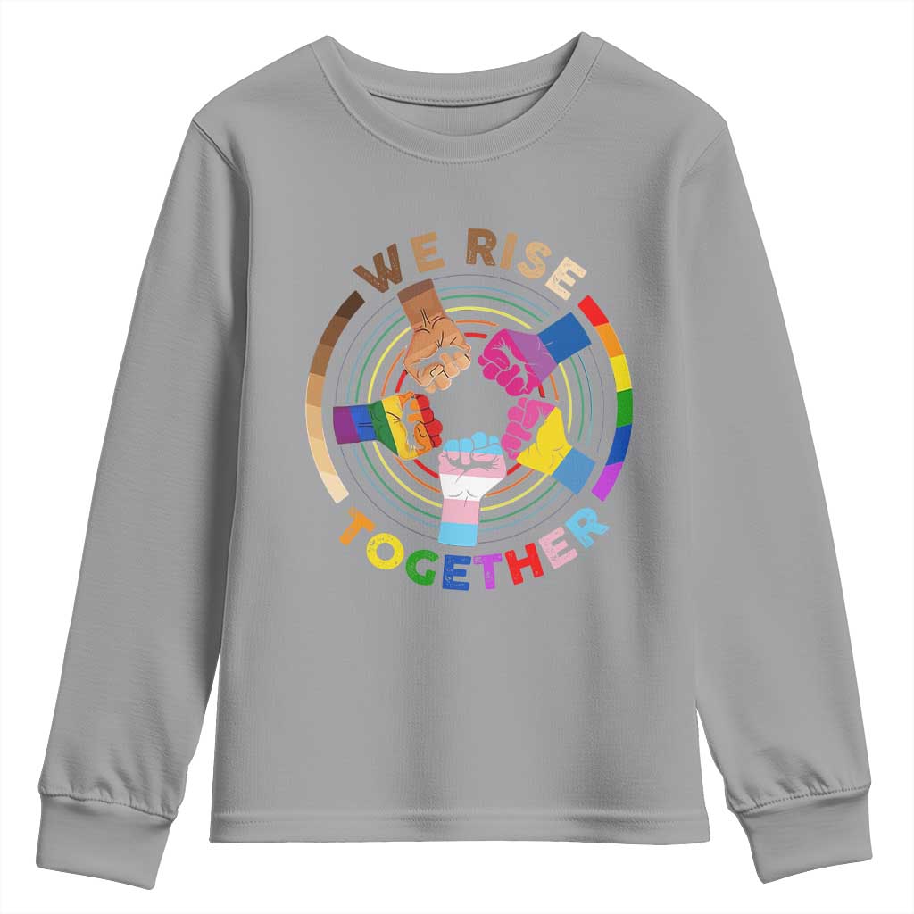 Black History Month Youth Sweatshirt We Rise Together Equality Awesome Melanin LGBT TS09