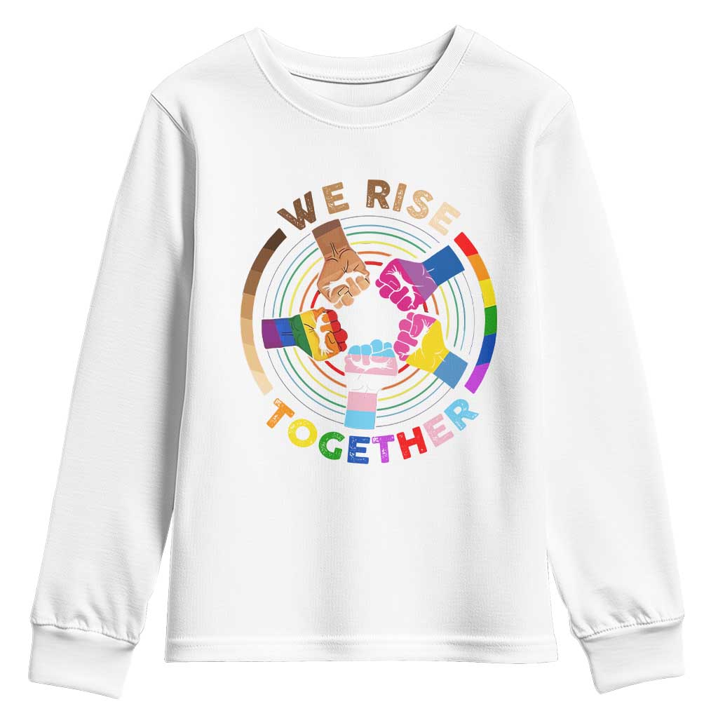 Black History Month Youth Sweatshirt We Rise Together Equality Awesome Melanin LGBT TS09