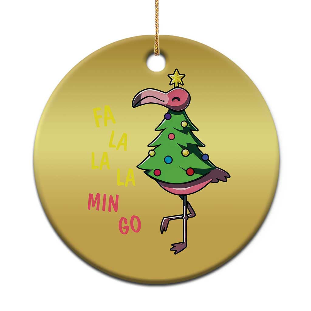 Fa La La Mingo Flamingo Hawaiian Christmas Tree Christmas Ornament TS09