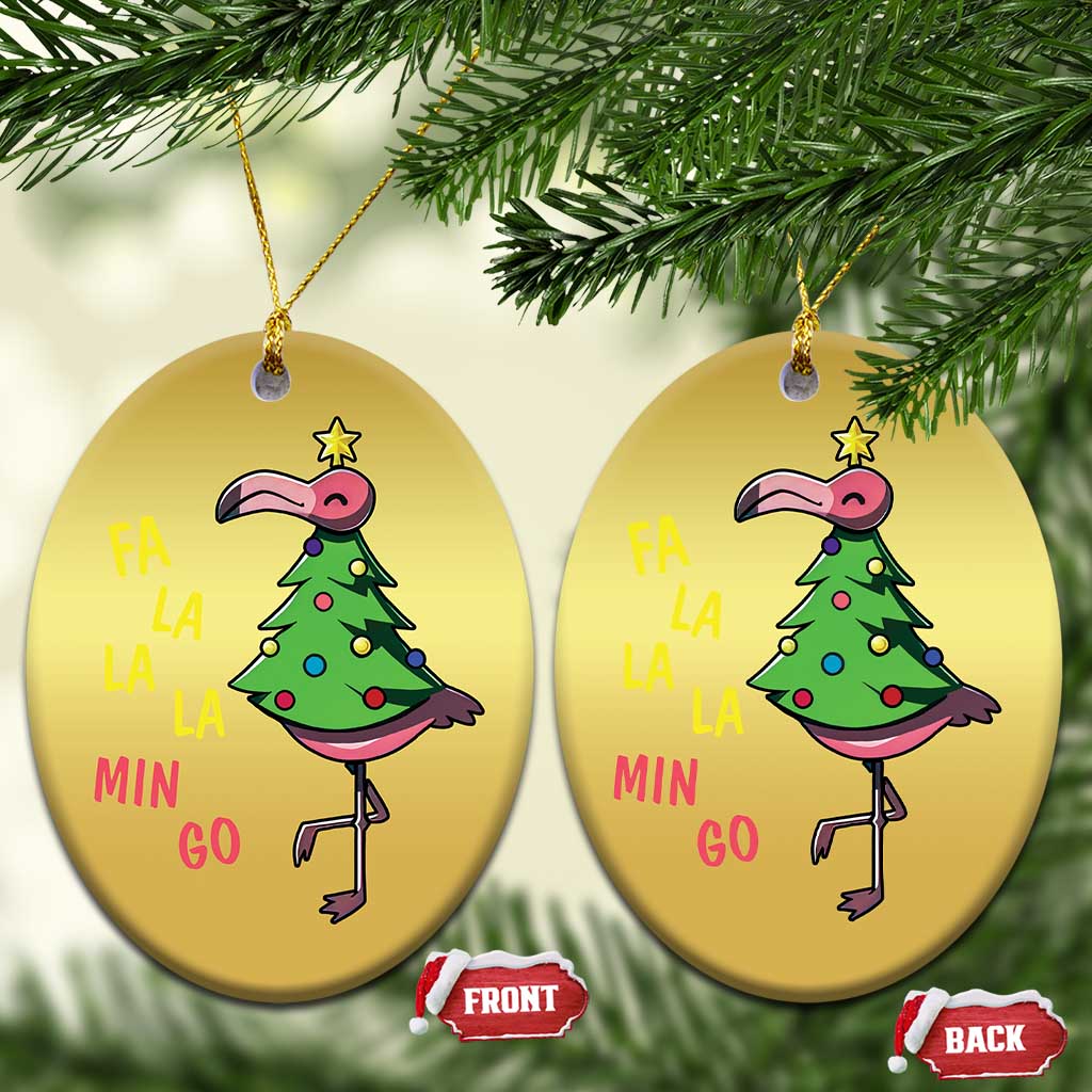 Fa La La Mingo Flamingo Hawaiian Christmas Tree Christmas Ornament TS09