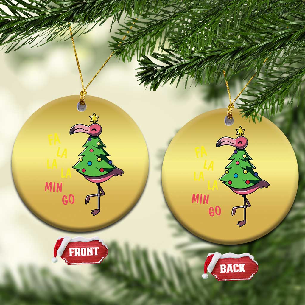 Fa La La Mingo Flamingo Hawaiian Christmas Tree Christmas Ornament TS09