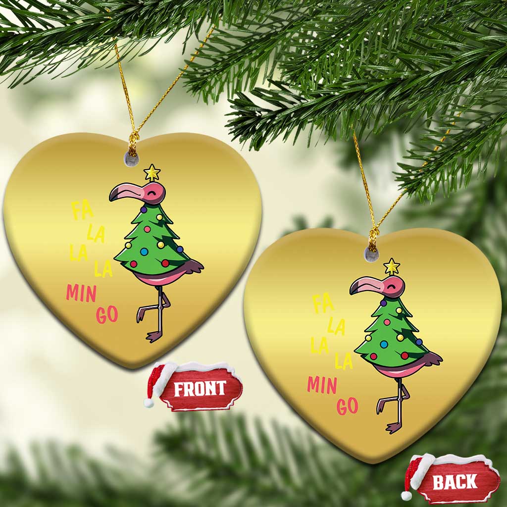 Fa La La Mingo Flamingo Hawaiian Christmas Tree Christmas Ornament TS09