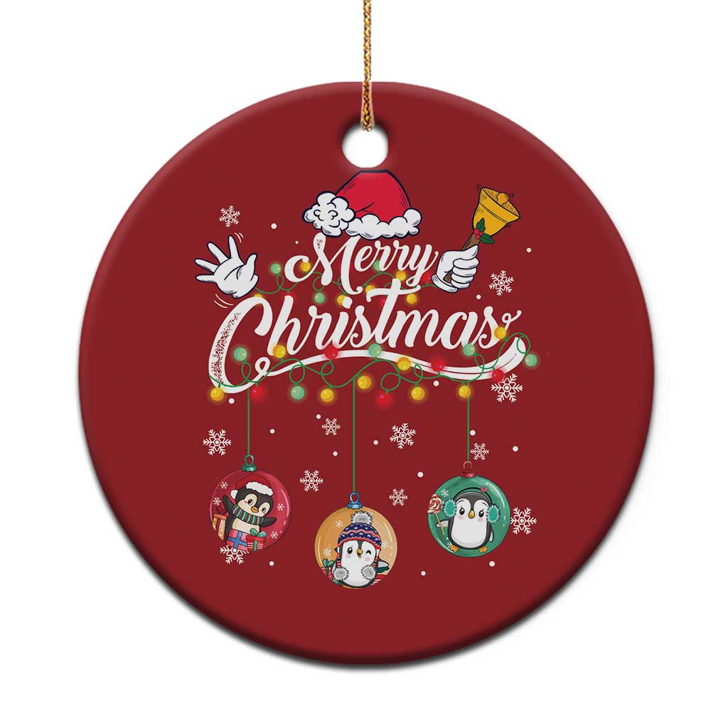 Merry Christmas Cute Penguin Christmas Ornament TS09