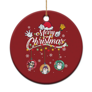 Merry Christmas Cute Penguin Christmas Ornament TS09