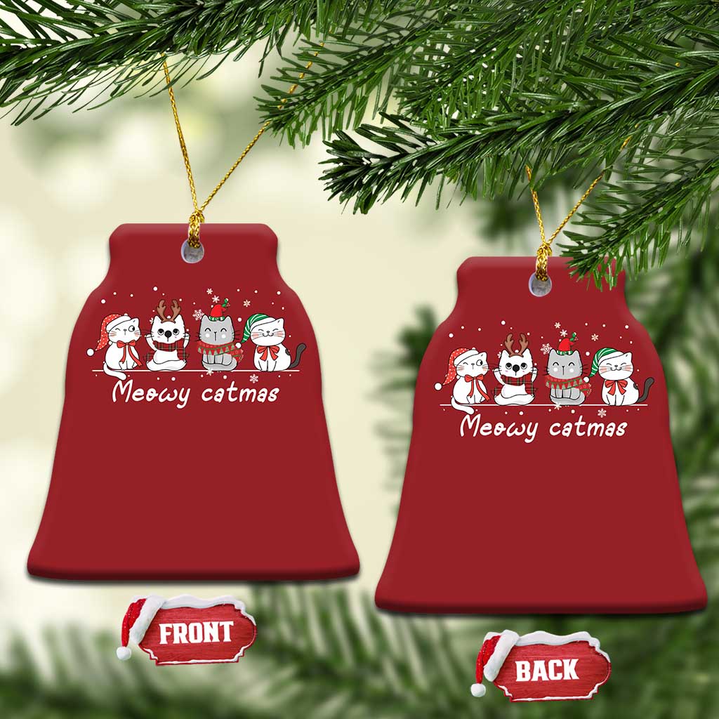 Christmas Meowy Catmas Cute Cat Christmas Ornament TS09