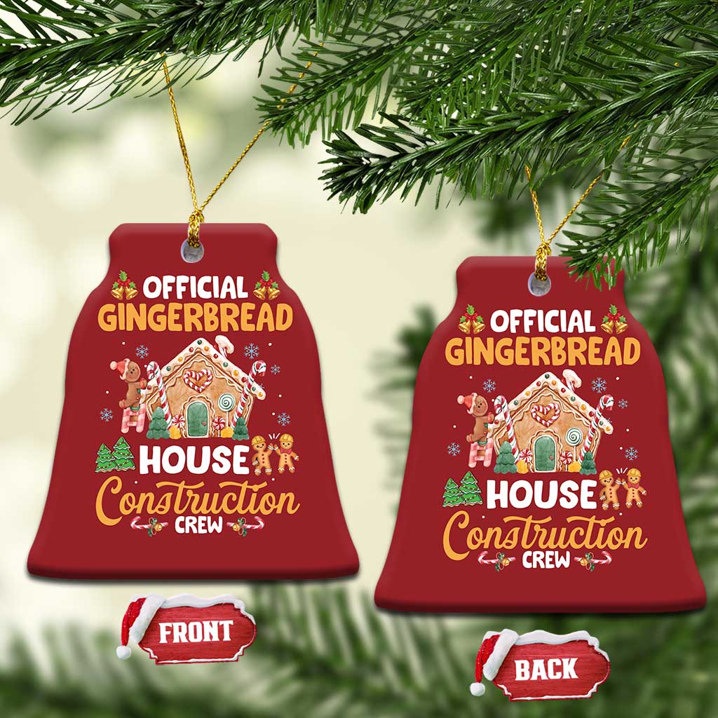 Xmas Baking Christmas Ornament Official Gingerbread House Construction Crew TS09
