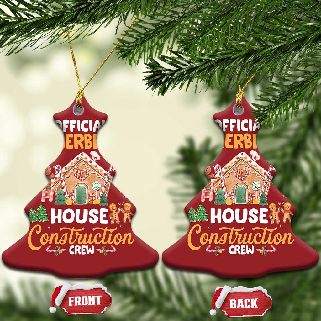 Xmas Baking Christmas Ornament Official Gingerbread House Construction Crew TS09