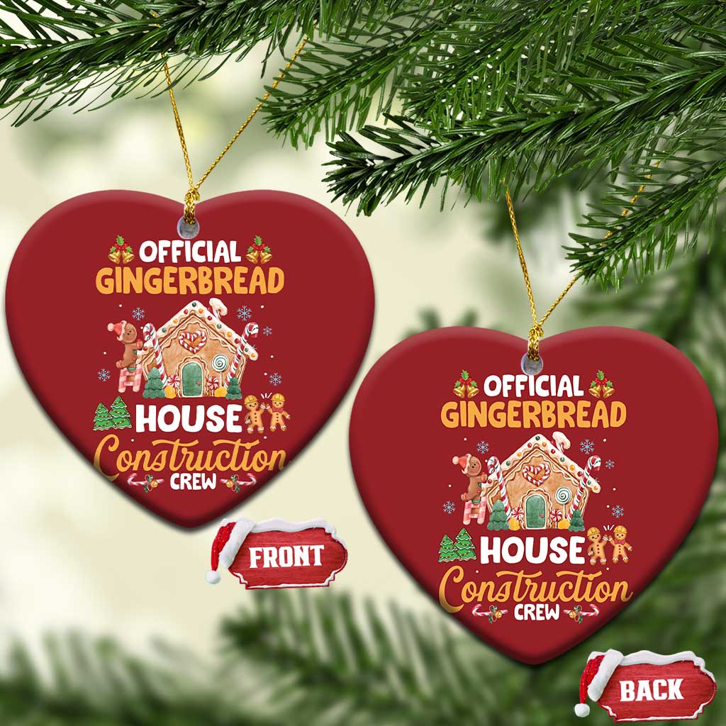 Xmas Baking Christmas Ornament Official Gingerbread House Construction Crew TS09