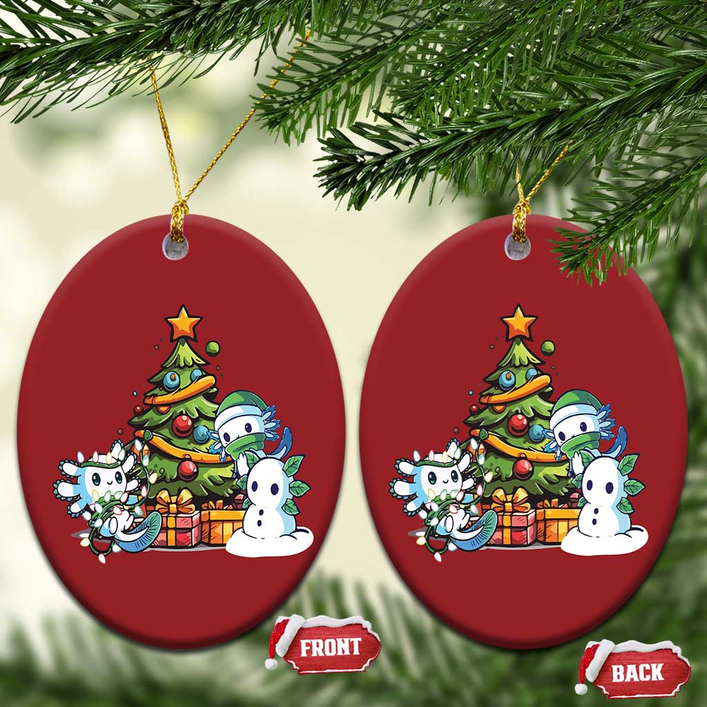 Cute Axolotl Christmas Tree Christmas Ornament TS09