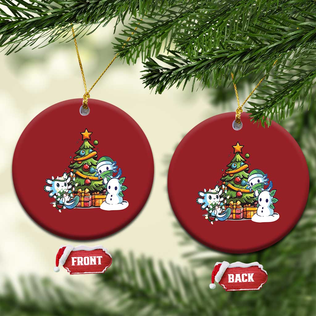 Cute Axolotl Christmas Tree Christmas Ornament TS09