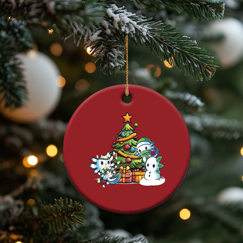 Cute Axolotl Christmas Tree Christmas Ornament TS09