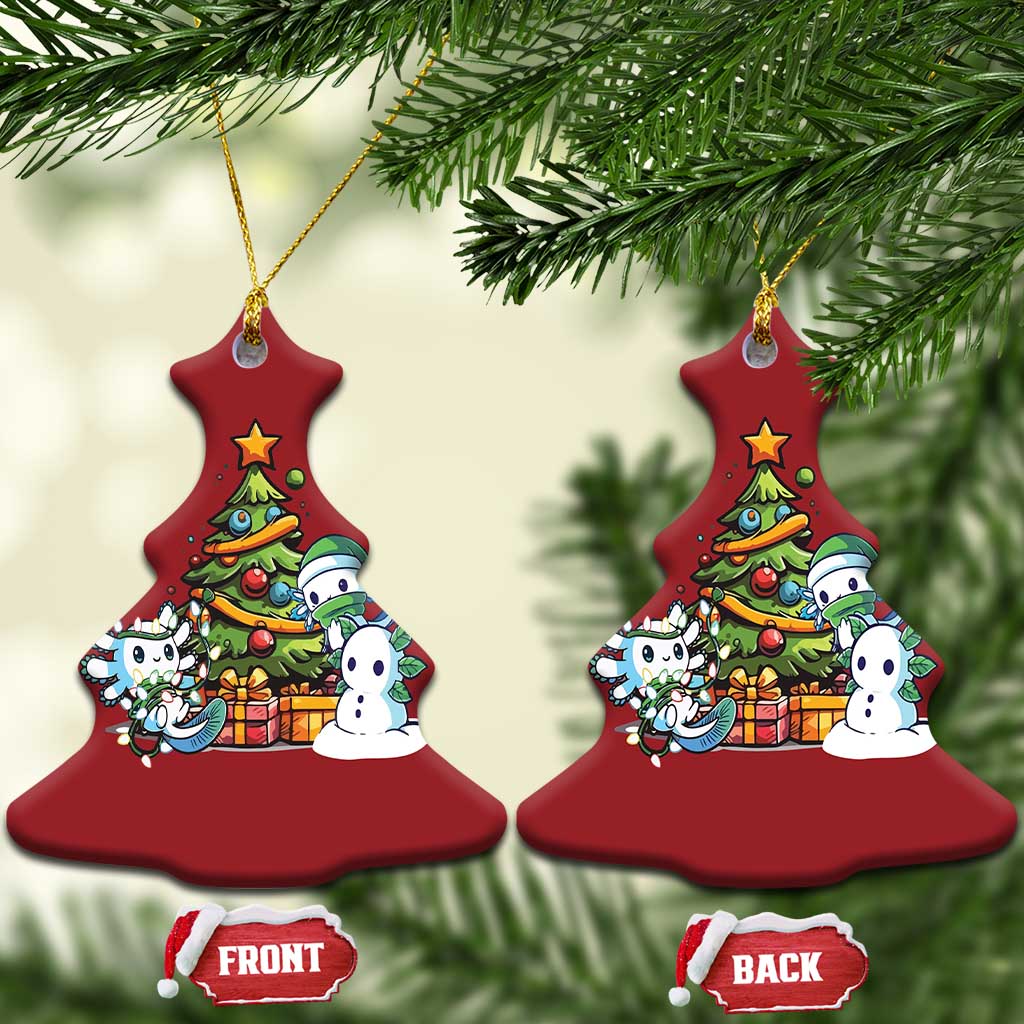 Cute Axolotl Christmas Tree Christmas Ornament TS09