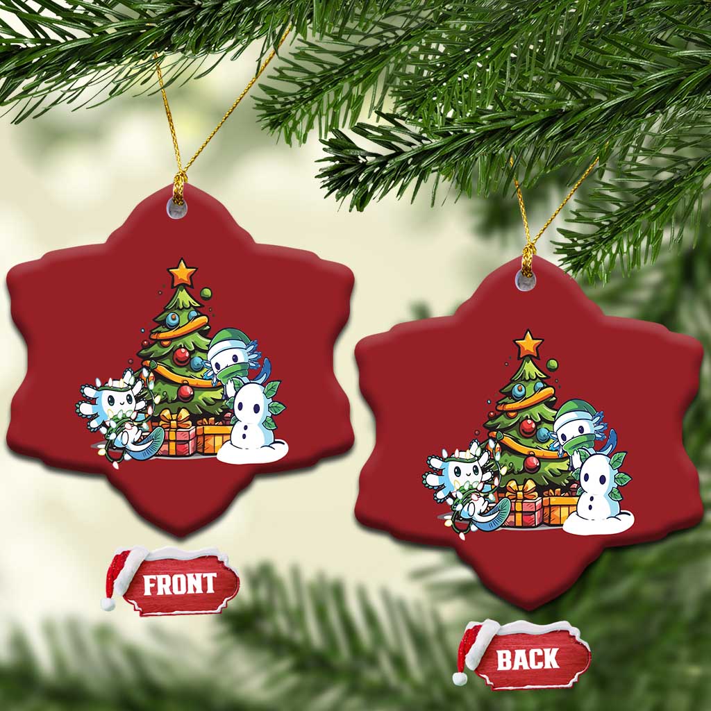 Cute Axolotl Christmas Tree Christmas Ornament TS09