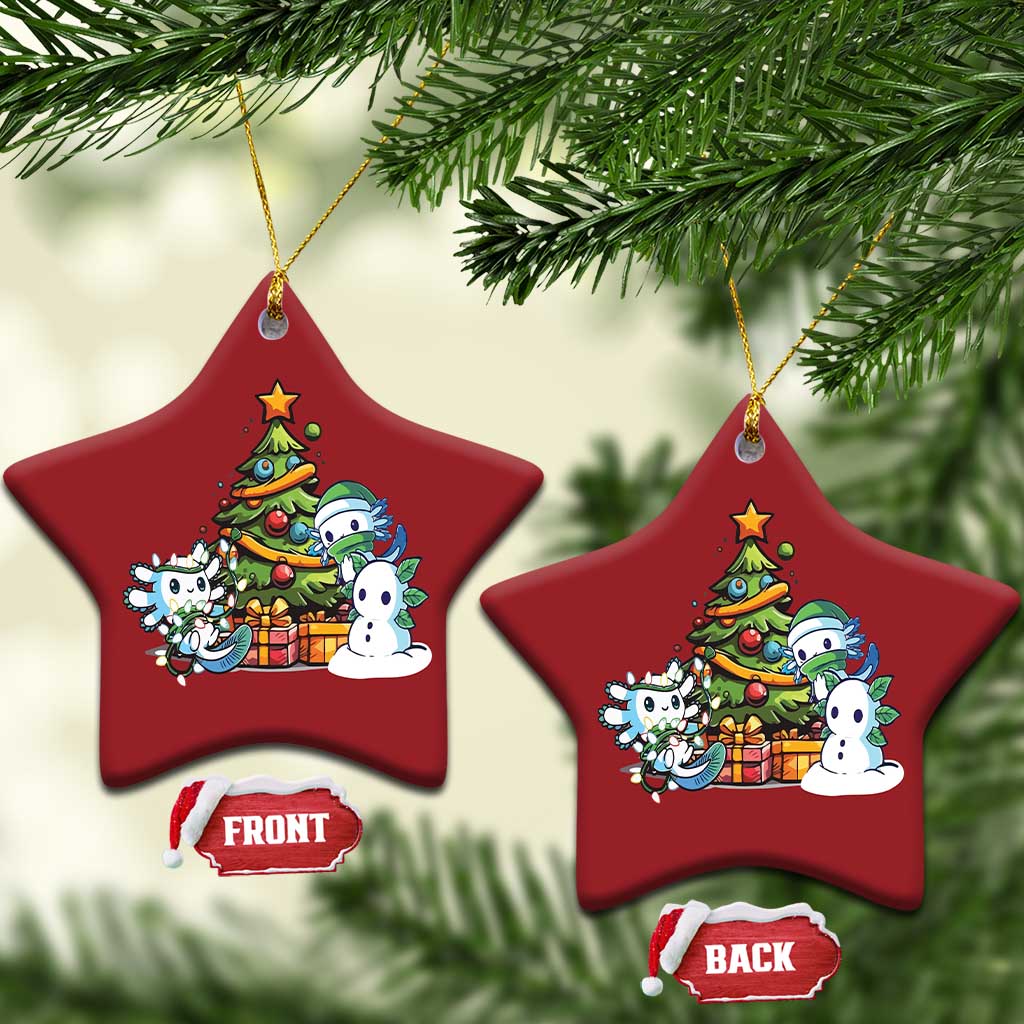 Cute Axolotl Christmas Tree Christmas Ornament TS09