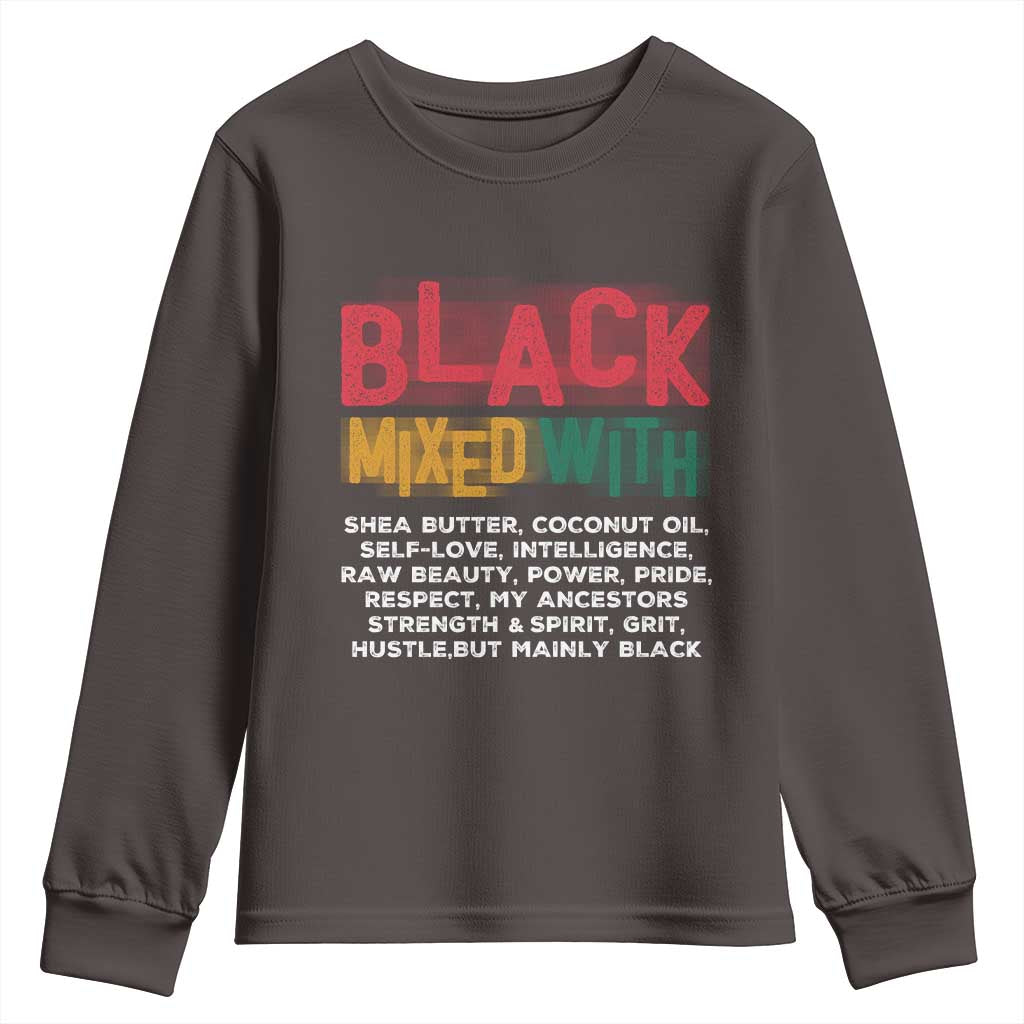 Black Pride Youth Sweatshirt Yes I'm Mixed With Black TS09