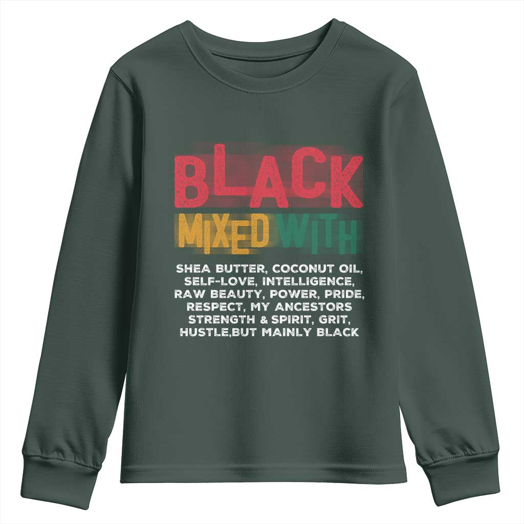 Black Pride Youth Sweatshirt Yes I'm Mixed With Black TS09
