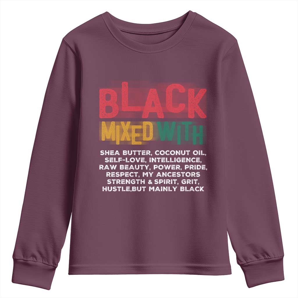 Black Pride Youth Sweatshirt Yes I'm Mixed With Black TS09