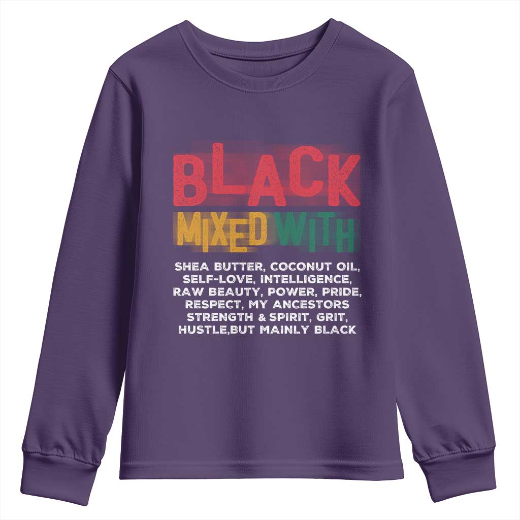 Black Pride Youth Sweatshirt Yes I'm Mixed With Black TS09