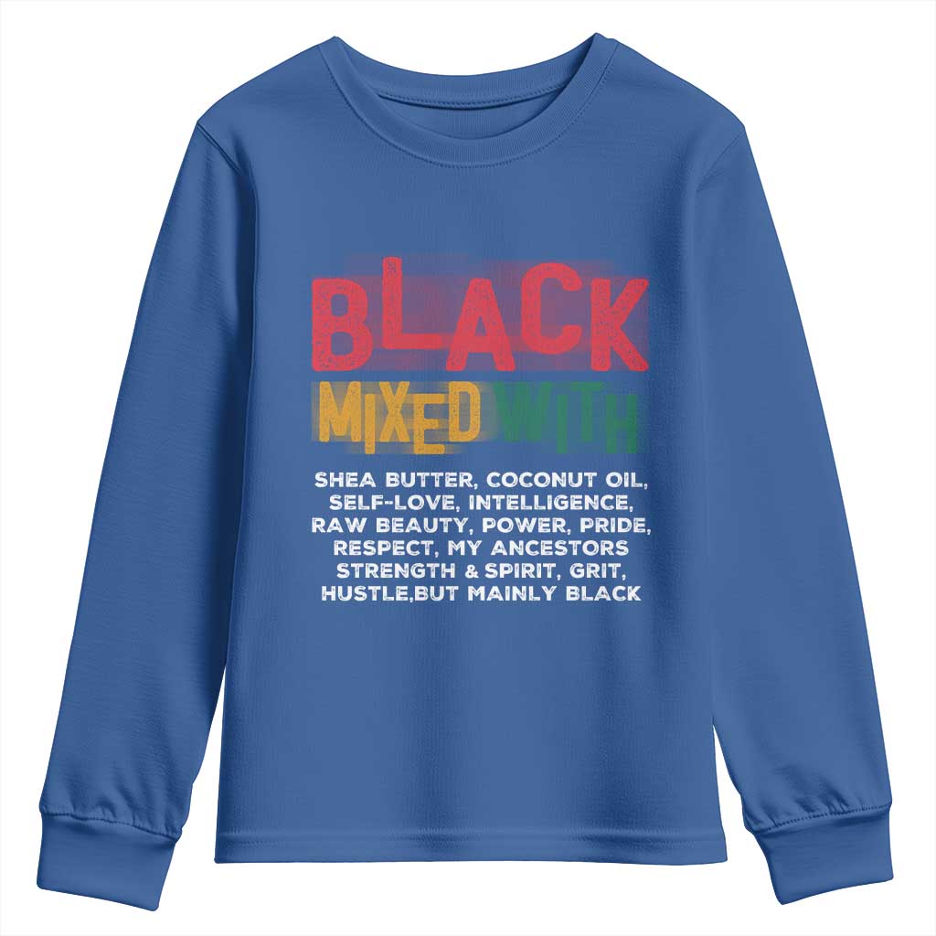 Black Pride Youth Sweatshirt Yes I'm Mixed With Black TS09