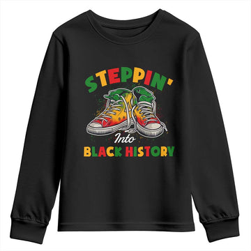 Stepping Into Black History Month Youth Sweatshirt TS09