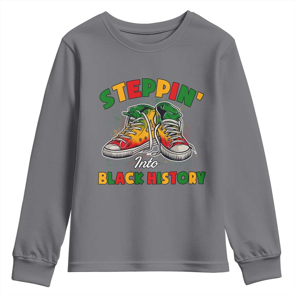 Stepping Into Black History Month Youth Sweatshirt TS09