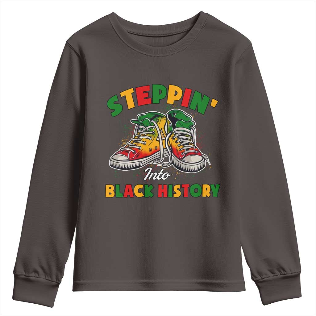Stepping Into Black History Month Youth Sweatshirt TS09