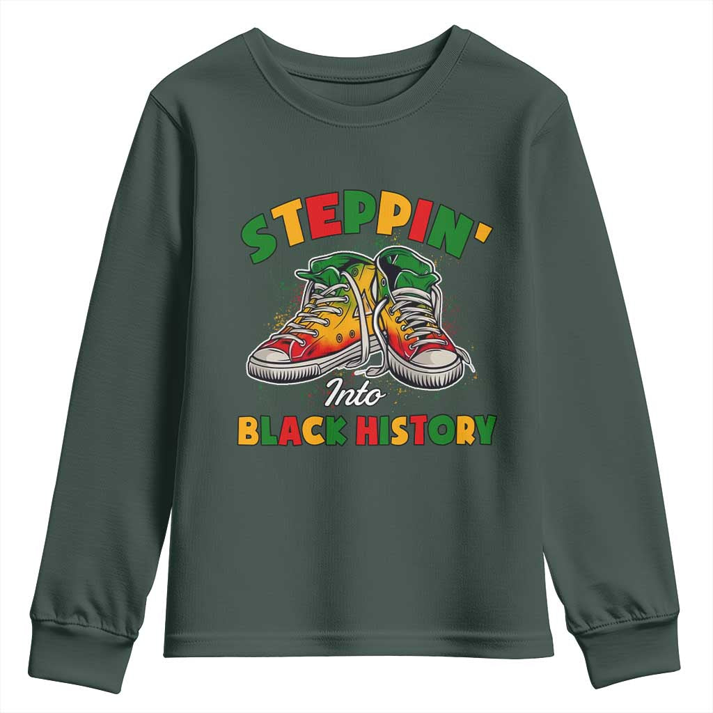 Stepping Into Black History Month Youth Sweatshirt TS09
