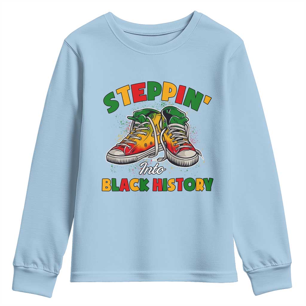 Stepping Into Black History Month Youth Sweatshirt TS09
