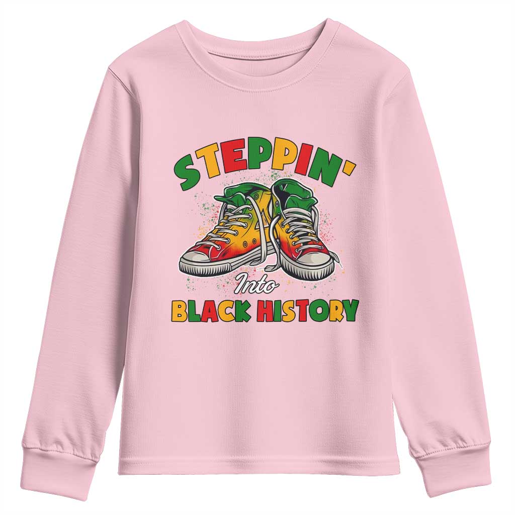 Stepping Into Black History Month Youth Sweatshirt TS09
