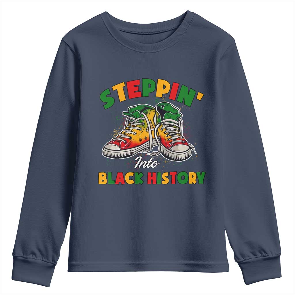 Stepping Into Black History Month Youth Sweatshirt TS09