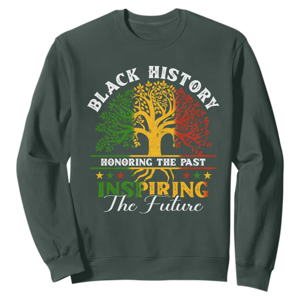 Black History Month Sweatshirt Honoring The Past Inspiring The Future TS09