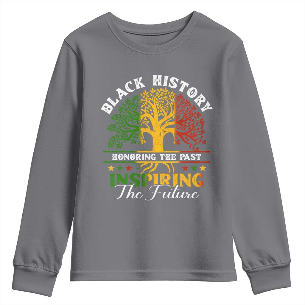 Black History Month Youth Sweatshirt Honoring The Past Inspiring The Future TS09