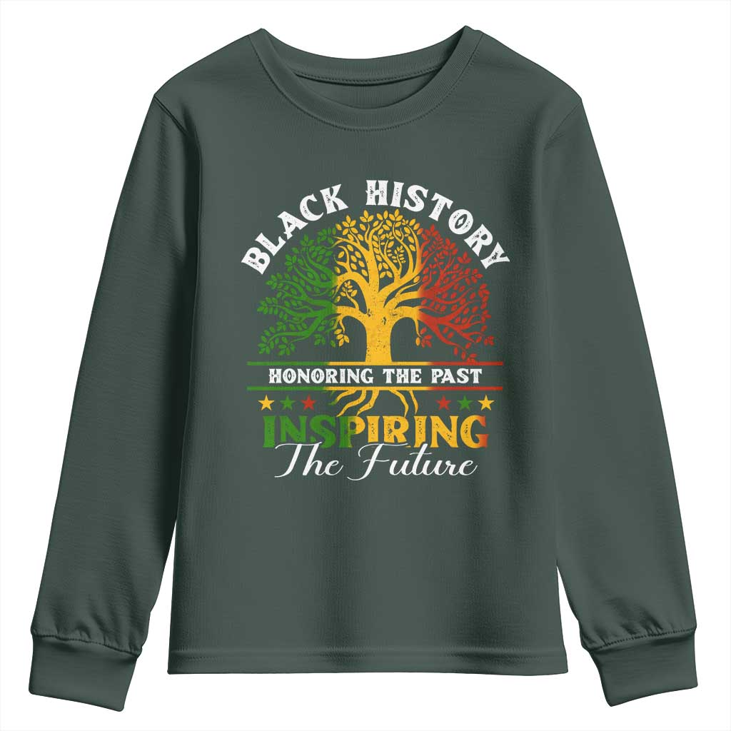 Black History Month Youth Sweatshirt Honoring The Past Inspiring The Future TS09