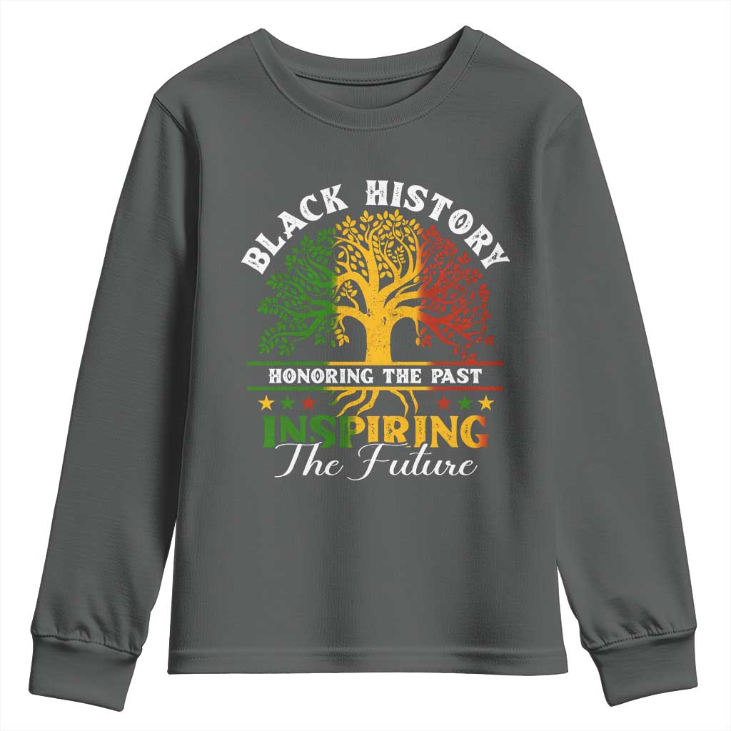 Black History Month Youth Sweatshirt Honoring The Past Inspiring The Future TS09