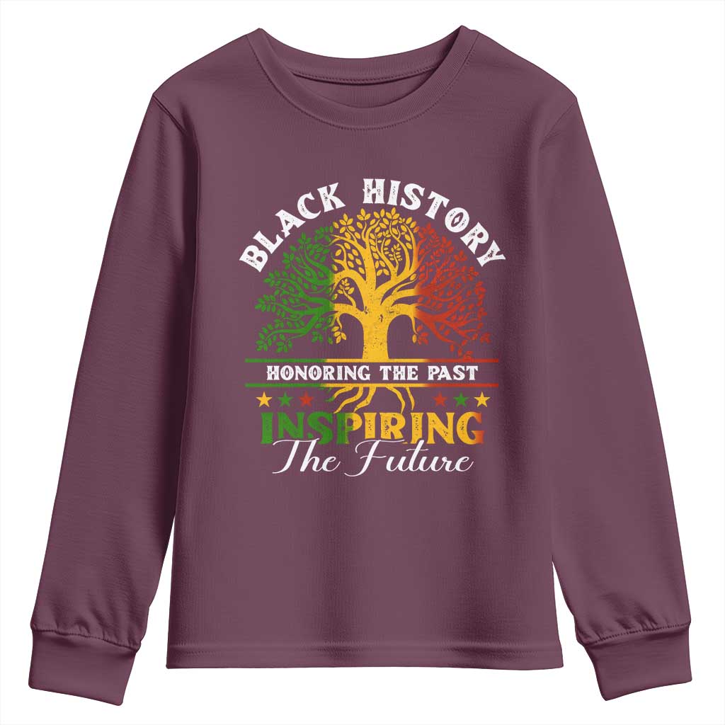 Black History Month Youth Sweatshirt Honoring The Past Inspiring The Future TS09