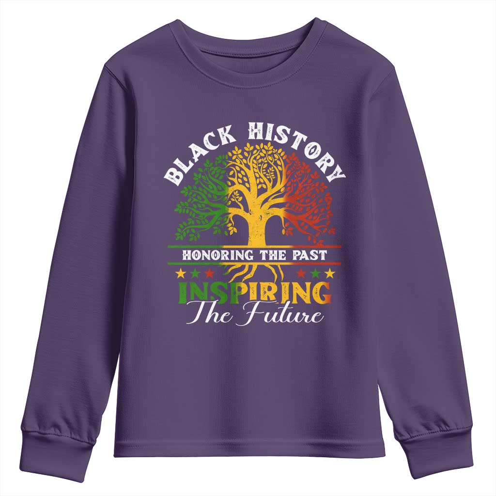 Black History Month Youth Sweatshirt Honoring The Past Inspiring The Future TS09