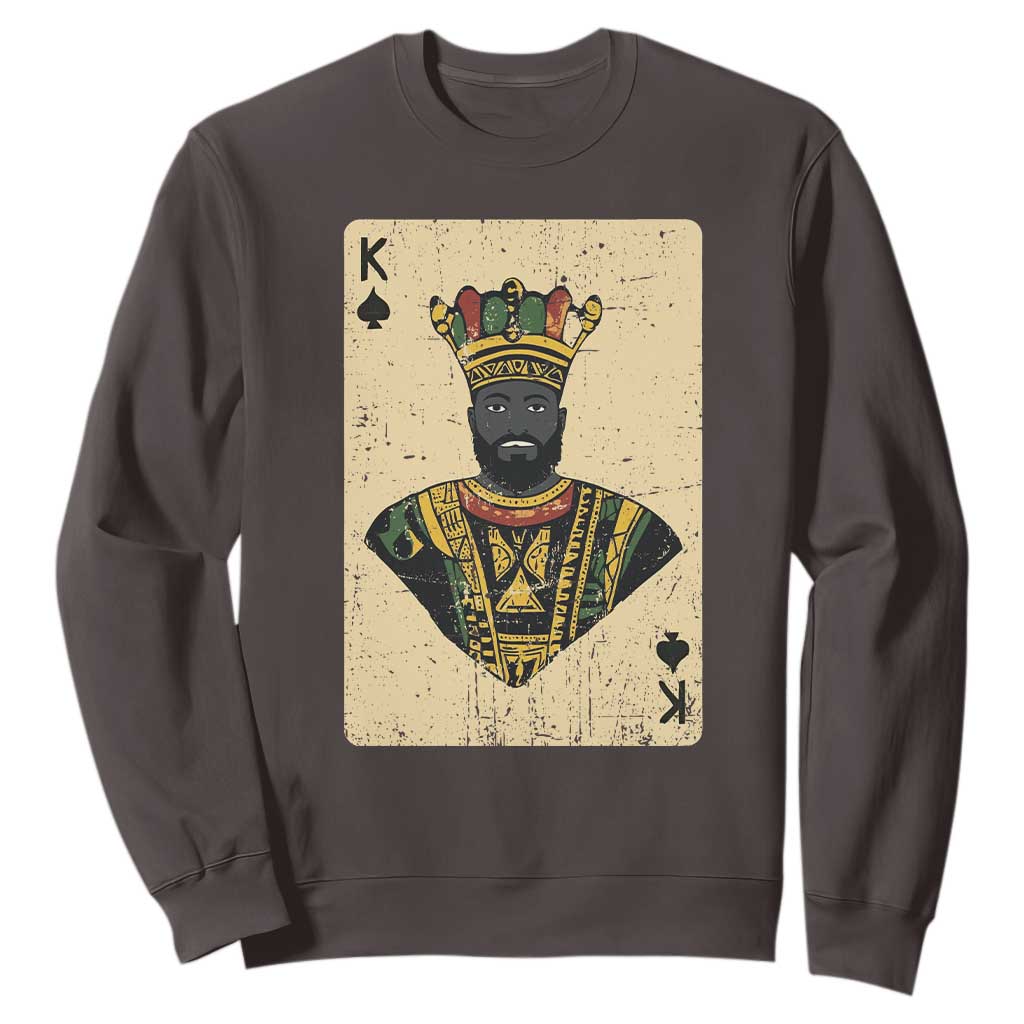Black Pride African King Card Sweatshirt TS09