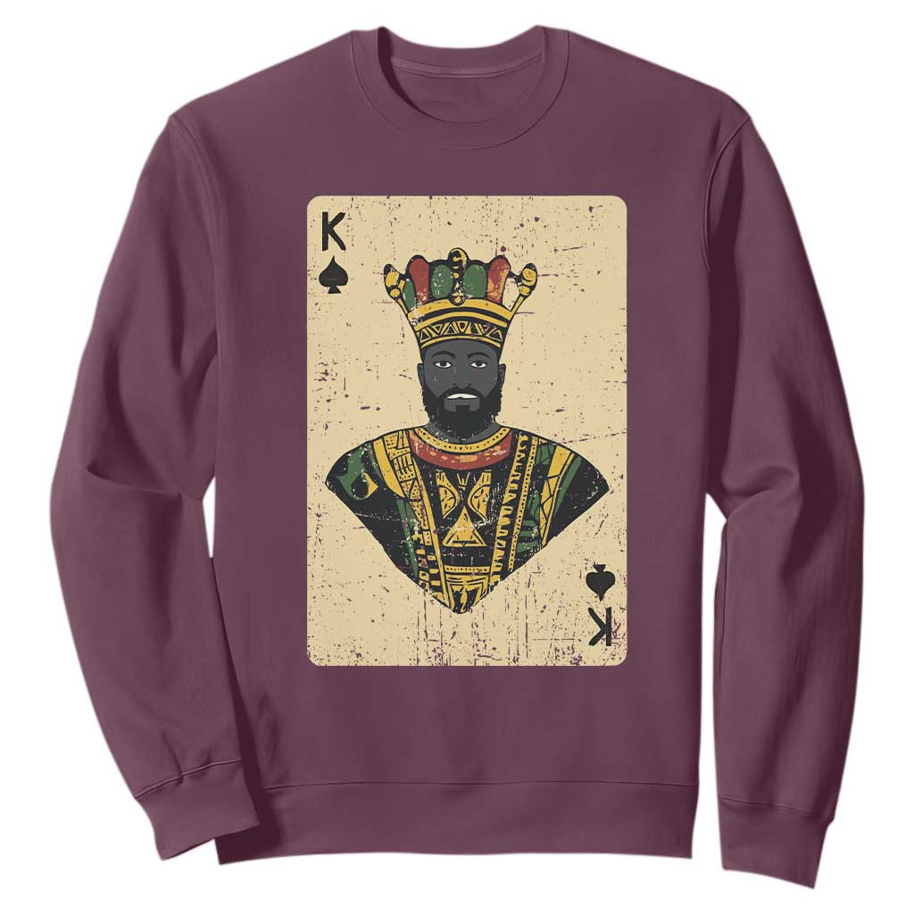 Black Pride African King Card Sweatshirt TS09