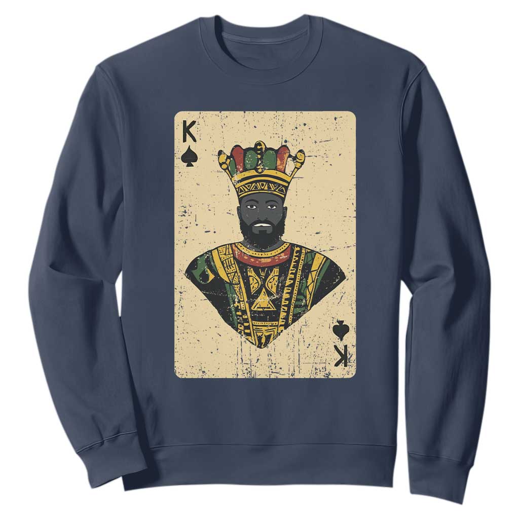 Black Pride African King Card Sweatshirt TS09