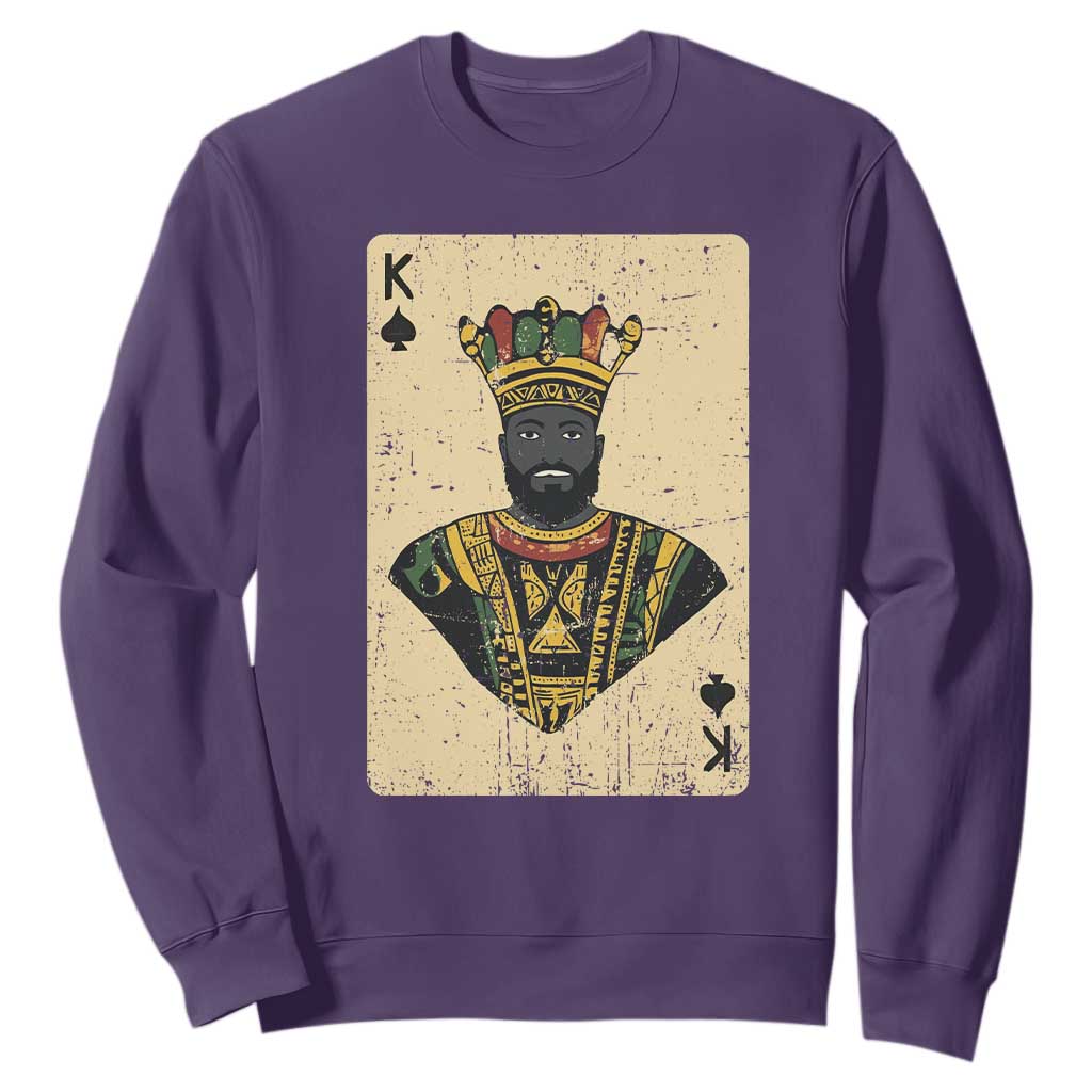 Black Pride African King Card Sweatshirt TS09