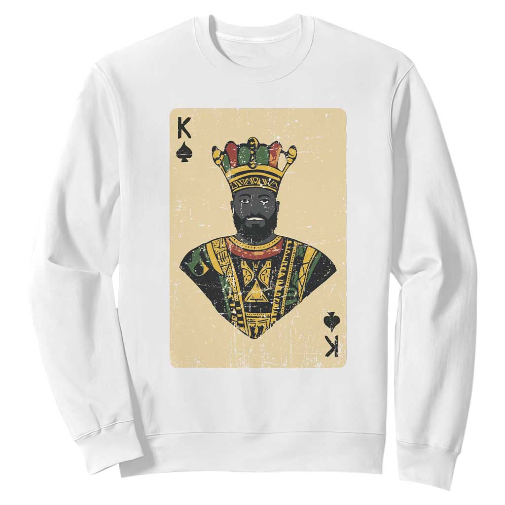 Black Pride African King Card Sweatshirt TS09