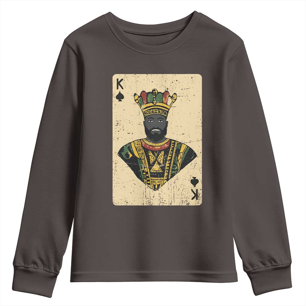 Black Pride African King Card Youth Sweatshirt TS09